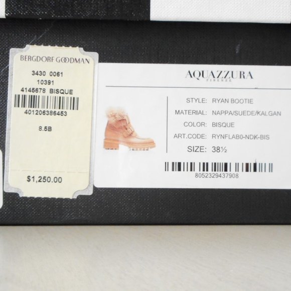 Aquazzura Ryan Lug-Sole Bootie size 8.5B - Picture 4 of 11